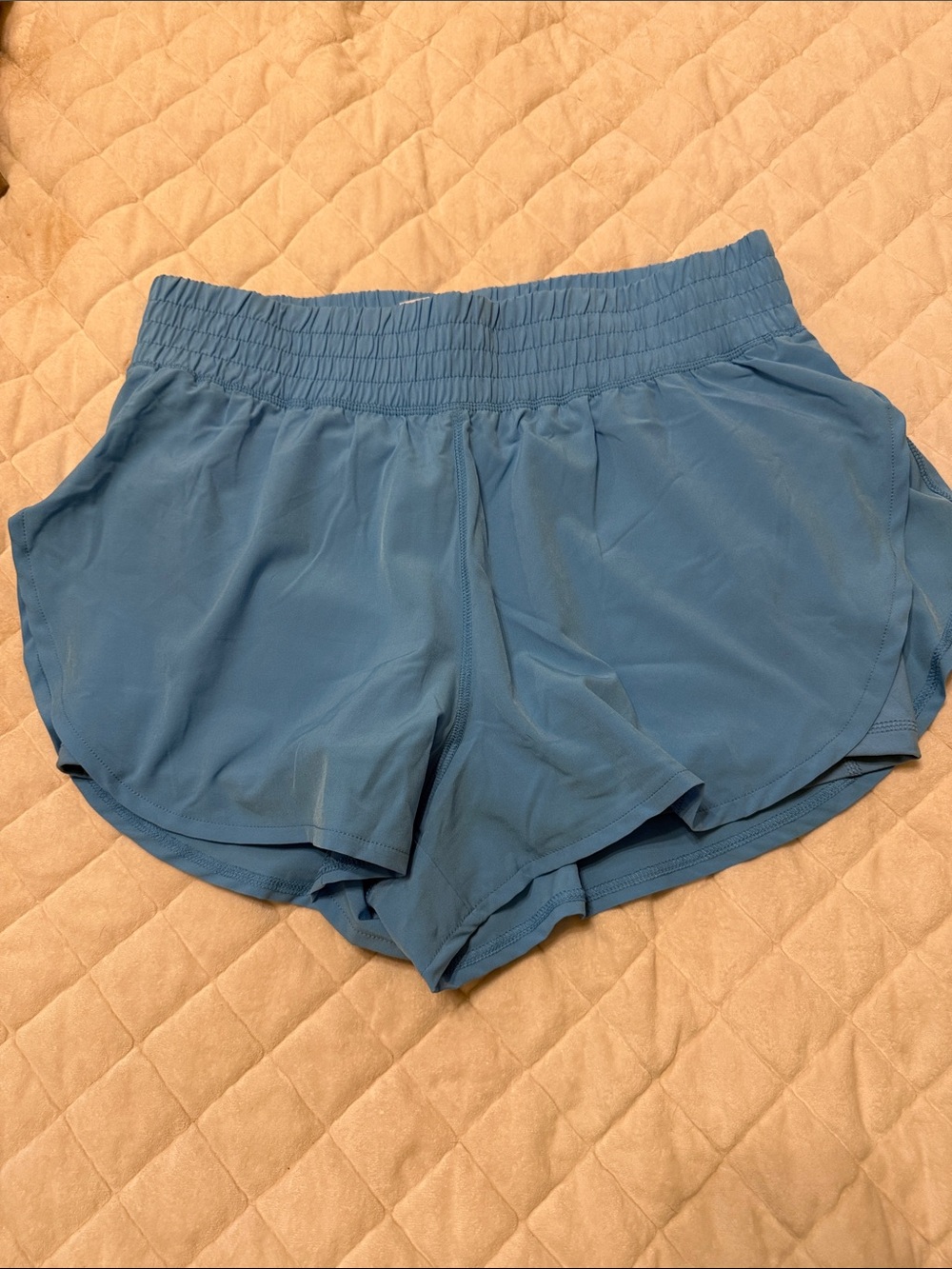 Women's Athletic Running Shorts in Dusty Blue